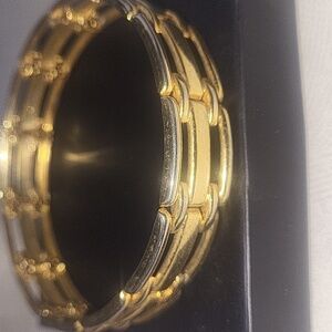 Gold tone link design Arm Cuff VINTAGE UM